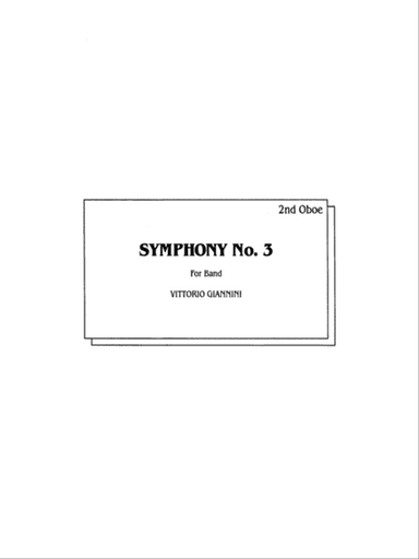 Symphony No. 3 for Band: 2nd Oboe