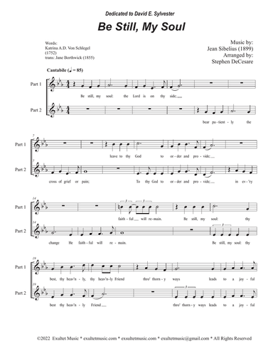 Be Still, My Soul (2-part choir)