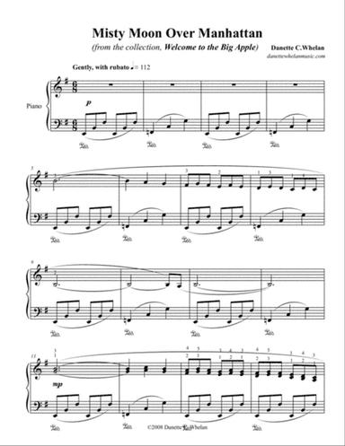 Misty Moon Over Manhattan