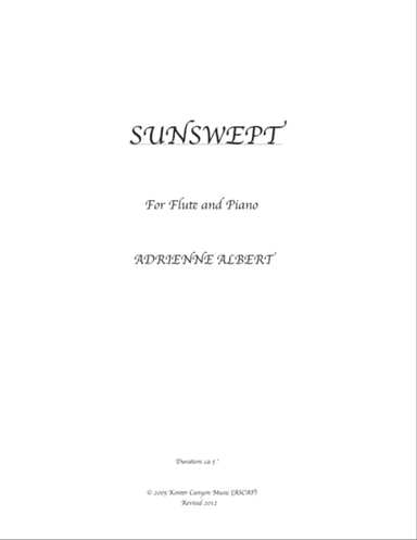 SUNSWEPT for flute and piano