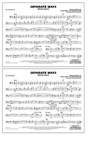 Separate Ways (Worlds Apart) (arr. Paul Murtha) - 2nd Trombone