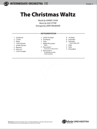 The Christmas Waltz: Score