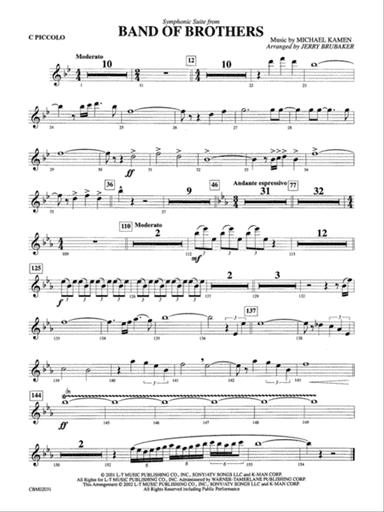 Band of Brothers, Symphonic Suite from: Piccolo
