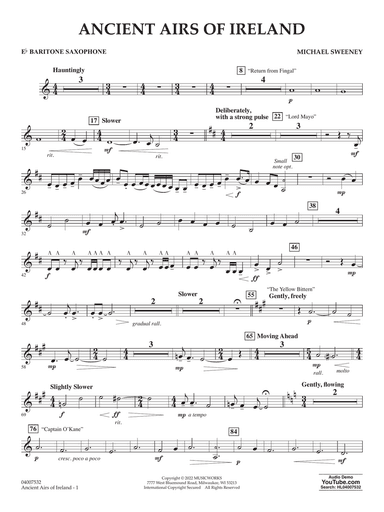Ancient Airs of Ireland - Eb Baritone Saxophone