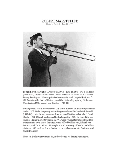 Six Etudes for Tuba