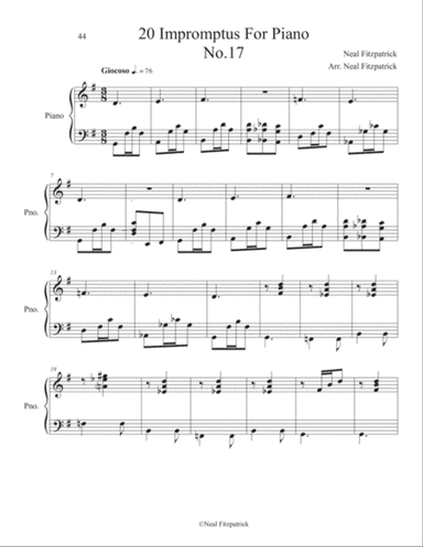 Impromptu No.17 For Piano