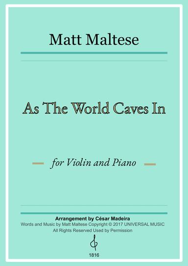 As The World Caves In