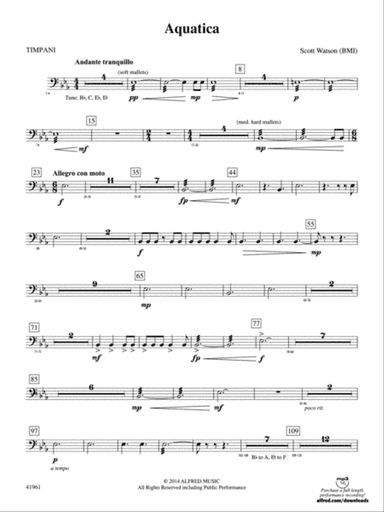 Aquatica: Timpani