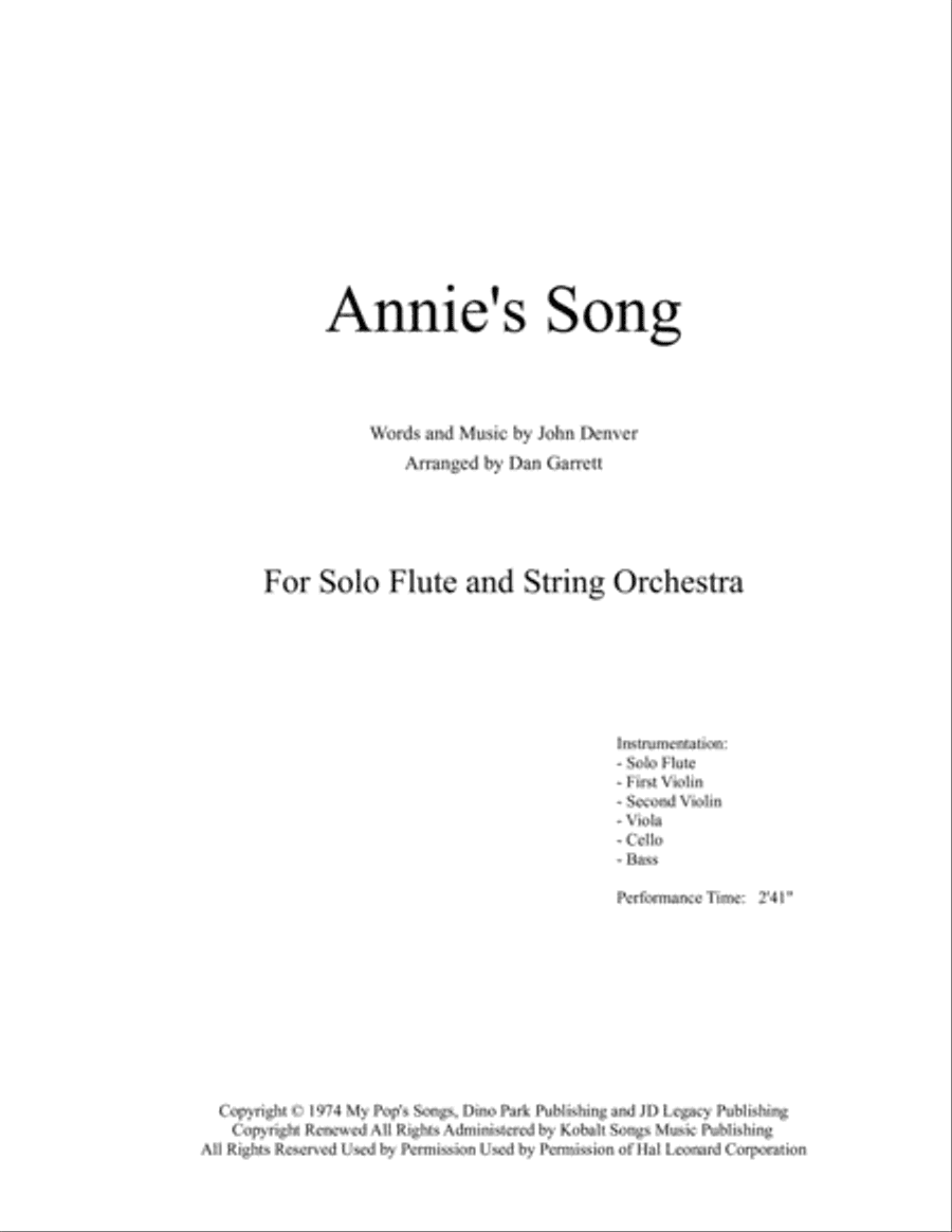 Annie's Song