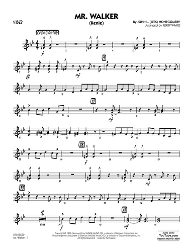 Mr. Walker (arr. Terry White) - Vibes