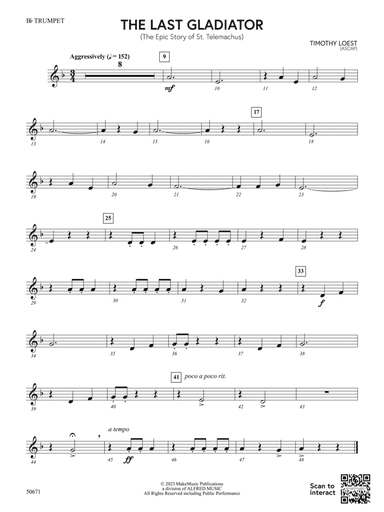 The Last Gladiator: 1st B-flat Trumpet