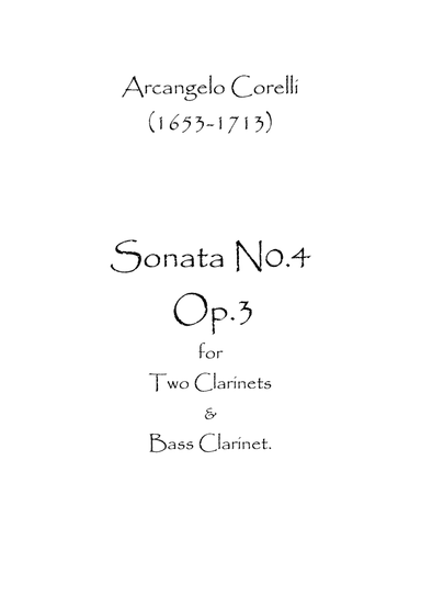 Sonata No.4 Op.3