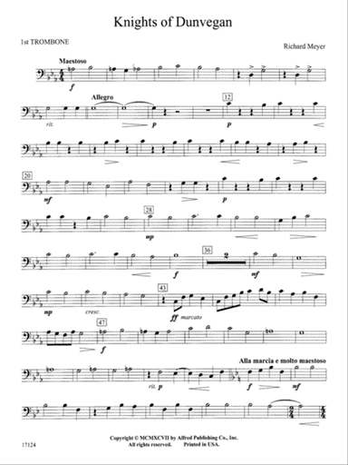 Knights of Dunvegan: 1st Trombone