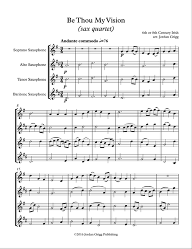 Be Thou My Vision (sax quartet)