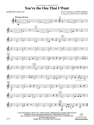 You're the One That I Want: Baritone T.C.