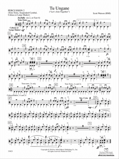 Tu Ungane: 2nd Percussion