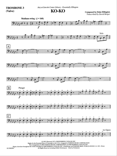 Ko-Ko: 3rd Trombone