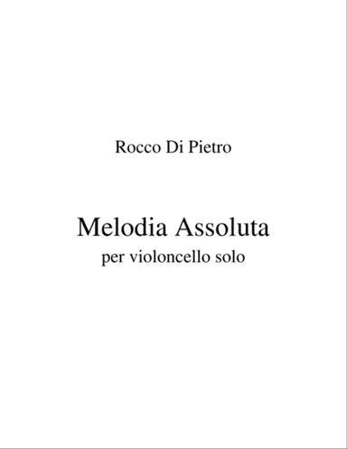 'Melodia Assoluta' (Absolute Melody)