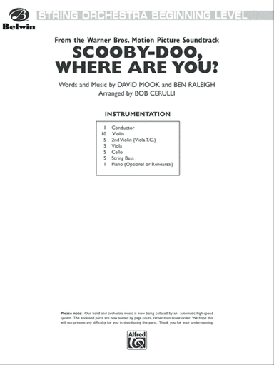 Scooby-Doo, Where Are You?: Score