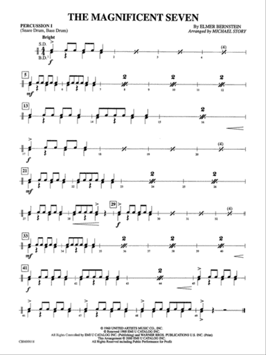 The Magnificent Seven: 1st Percussion
