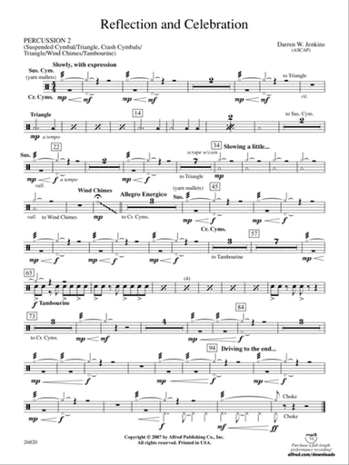 Reflection and Celebration: 2nd Percussion