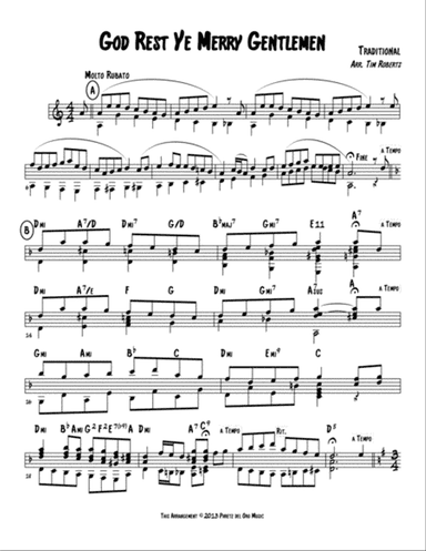 God Rest Ye Merry Gentlemen - Guitar Solo