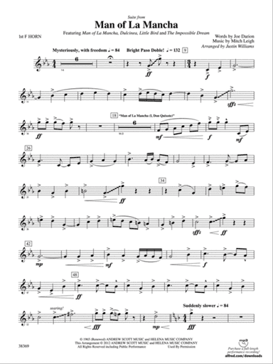 Man of La Mancha: 1st F Horn