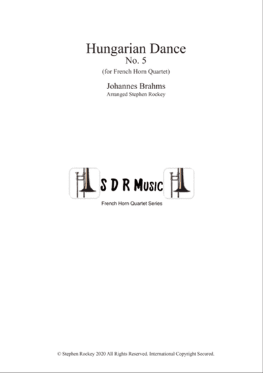 Hungarian Dance No.5 for French Horn Quartet