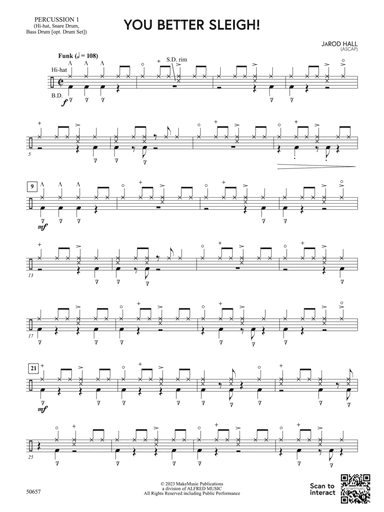 You Better Sleigh!: 1st Percussion