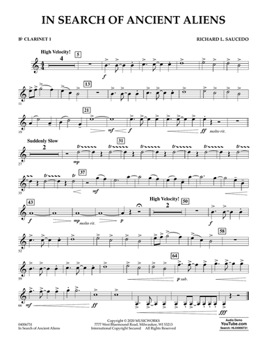 In Search of Ancient Aliens - Bb Clarinet 1