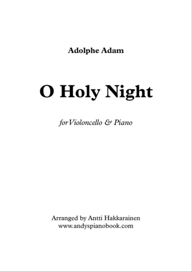 O Holy Night - Cello & Piano