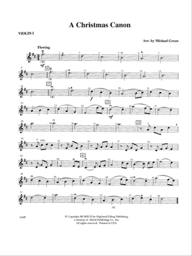 A Christmas Canon: 1st Violin