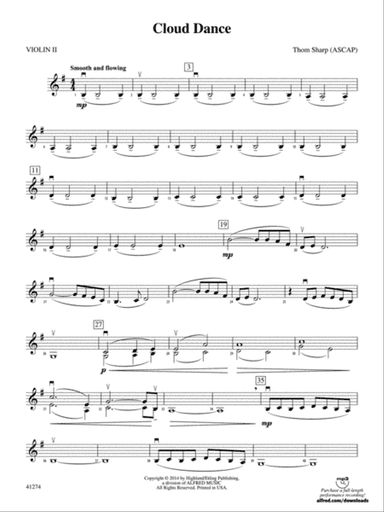 Cloud Dance: 2nd Violin