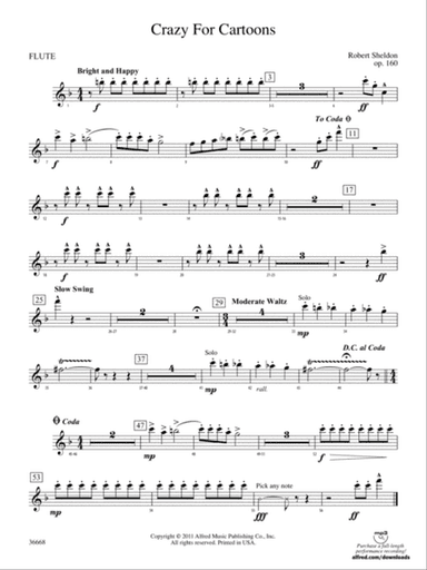 Crazy for Cartoons: Flute