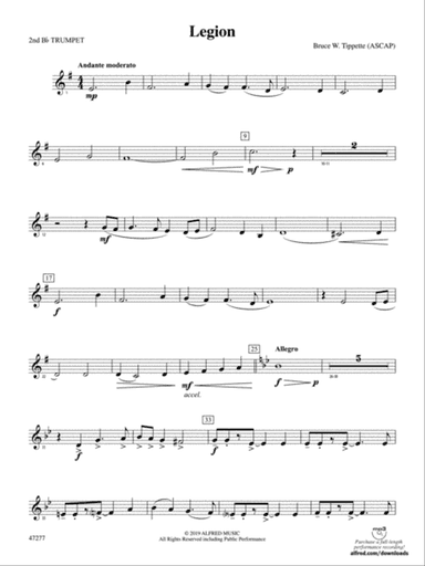 Legion: 2nd B-flat Trumpet