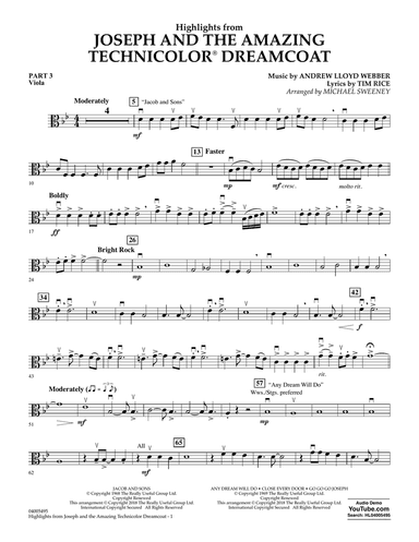 Highlights from Joseph and the Amazing Technicolor Dreamcoat - Pt.3 - Viola