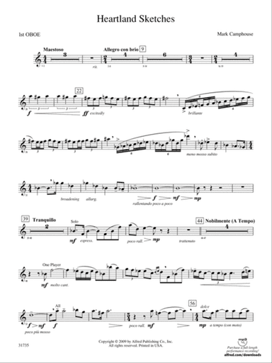Heartland Sketches: Oboe