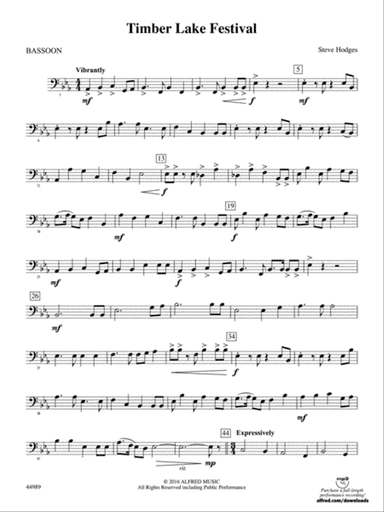 Timber Lake Festival: Bassoon