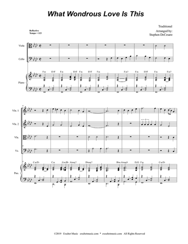 What Wondrous Love Is This (for String Quartet and Piano)