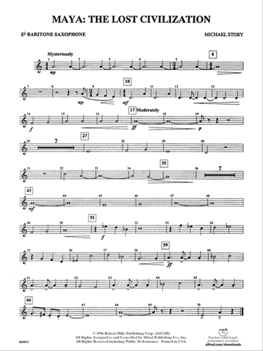 Maya: The Lost Civilization: E-flat Baritone Saxophone