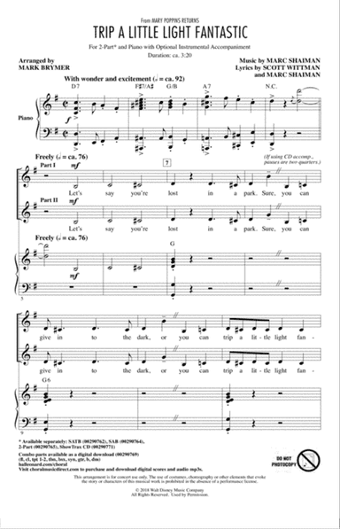 Trip A Little Light Fantastic (from Mary Poppins Returns) (arr. Mark Brymer)
