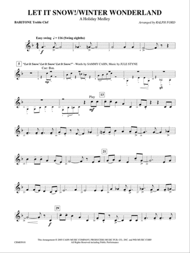 Let It Snow! / Winter Wonderland: Baritone T.C.