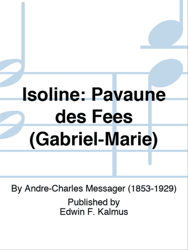 Isoline: Pavaune des Fees (Gabriel-Marie)