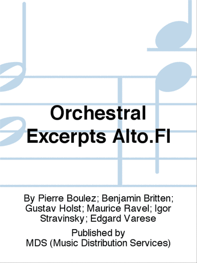 ORCHESTRAL EXCERPTS Alto.Fl