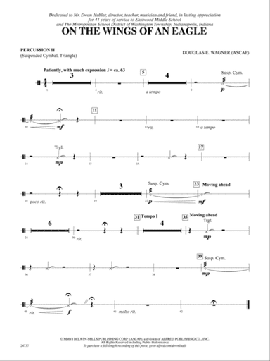 On the Wings of an Eagle: 2nd Percussion