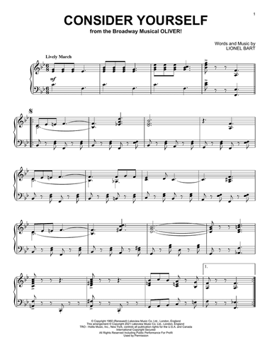 Consider Yourself (from Oliver!)