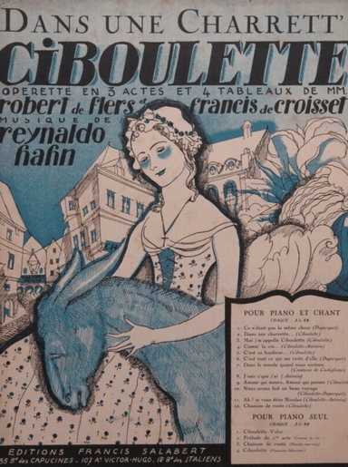 Dans Un'Charrett' Varioustes Chant Seul
