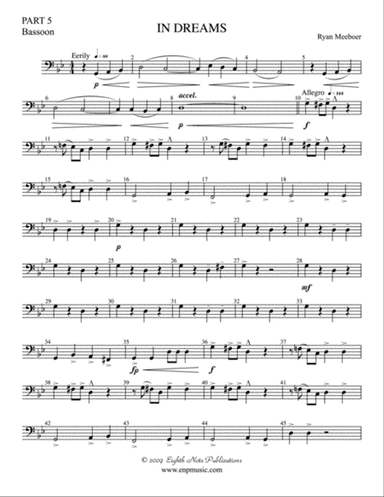 In Dreams: Part 5 Bassoon