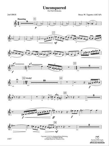 Unconquered: 2nd Oboe