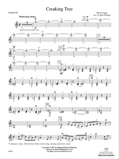 Creaking Tree: 2nd Violin